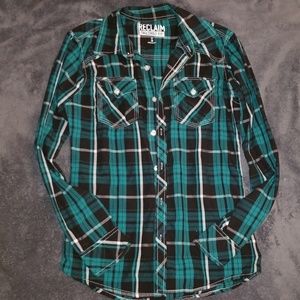 Reclaim plaid button up